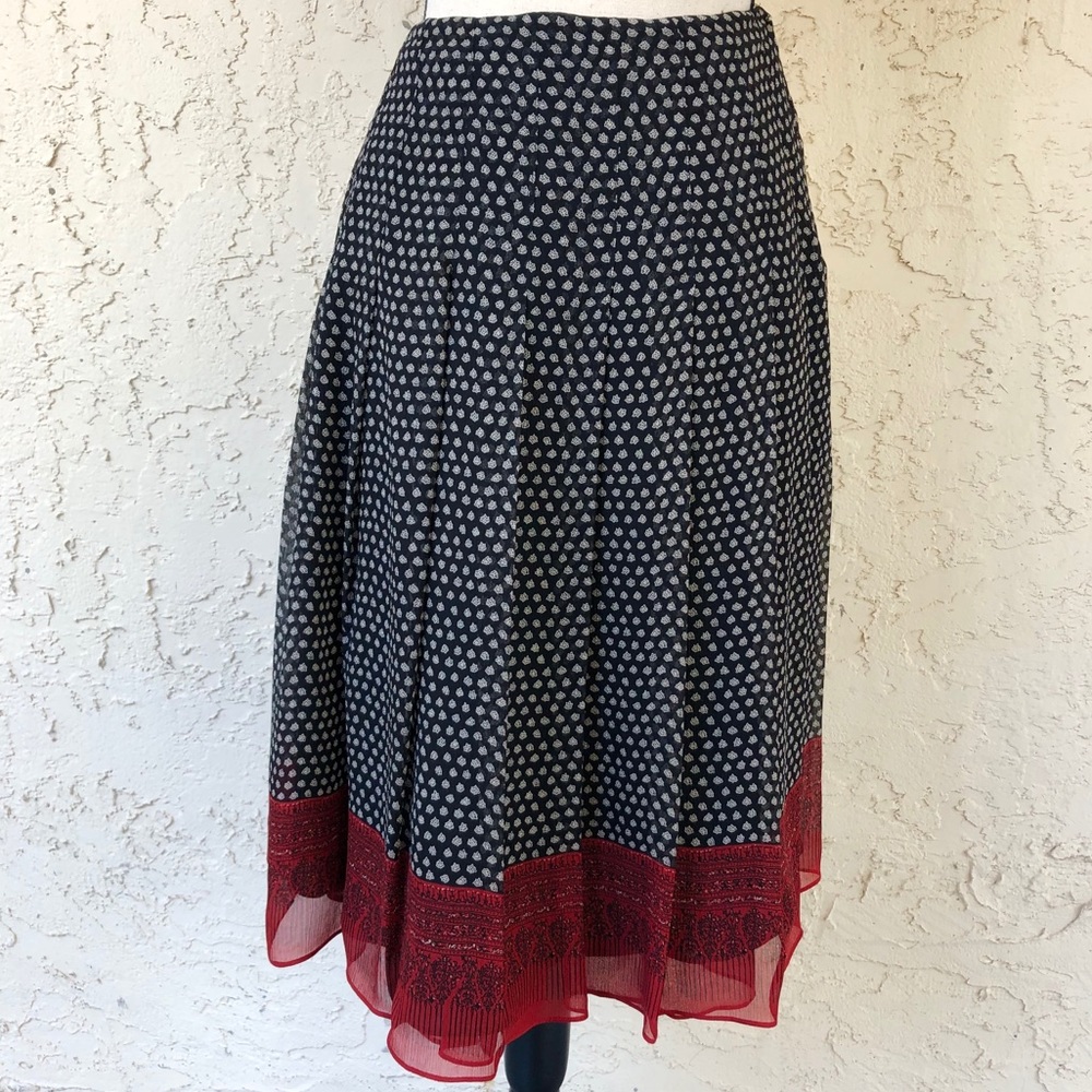 Anne Klein Silk Pleated Skirt - Lovely & Timeless!